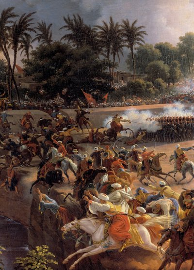 Campagne van Egypte (1798-1801): De Slag bij de Piramides, 21 juli door Louis Lejeune