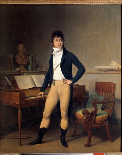 Portret van Francois Adrien Boieldieu, Franse componist door Louis Leopold Boilly