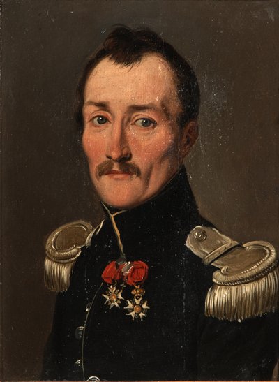Portret van Gaston de Banyuls de Montferre in uniform door Louis Leopold Boilly