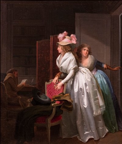 De delicate gave, ca. 1789-1793 (olieverf op doek) door Louis Leopold Boilly