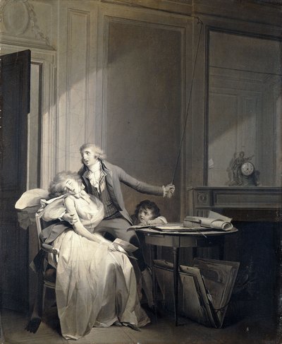 De brief of de flauwte door Louis Leopold Boilly