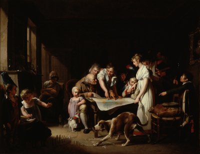 De lezing van het Bulletin van het Groot Leger door Louis Leopold Boilly