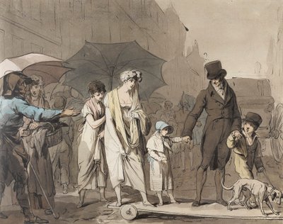 Louis-Léopold Boilly - Stedelijke tolheffing door Louis Leopold Boilly
