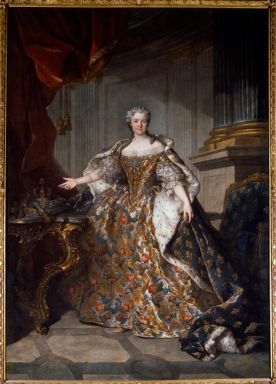 Portret van Marie Leszczyńska (1703-1768) Koningin van Frankrijk door Louis Tocqué