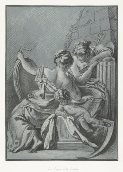 De Wijsheid en de Rechtvaardigheid door Louis Marin Bonnet