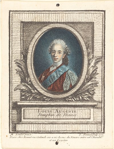 Louis-Auguste, Dauphin van Frankrijk, 1770 door Louis Marin Bonnet