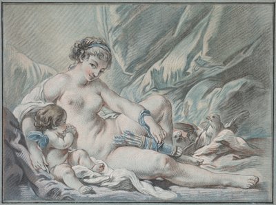 Liefde vraagt Venus om zijn wapens terug te geven door Louis Marin Bonnet