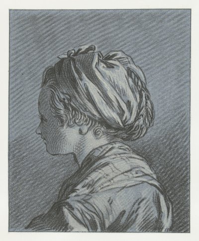 Portret van een Moskovisch dienstmeisje door Louis Marin Bonnet