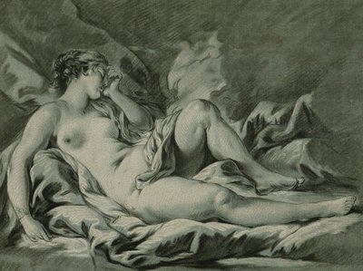 Venus Slapend, Naar Francois Boucher, 1771 door Louis Marin Bonnet