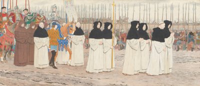 De dienstmaagd in harnas te paard (Jeanne d