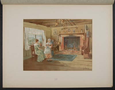 De New England Hut, Midway Plaisance door Louis Meynelle