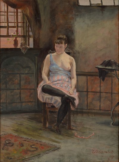 Figuur Zittend door Louis Michel Eilshemius