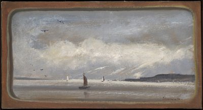 Haven van New York door Louis Michel Eilshemius