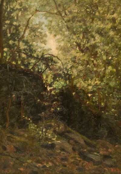 Nacht door het bos door Louis Michel Eilshemius