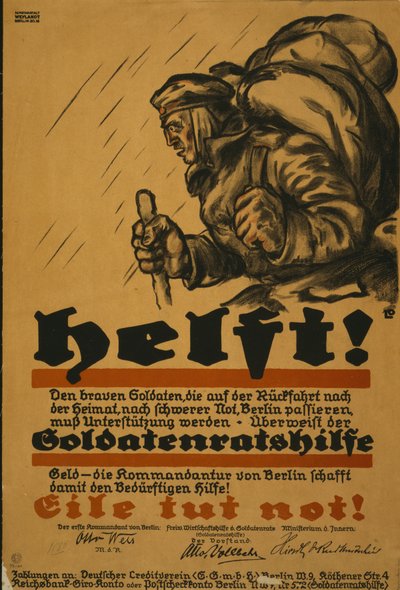 Help!, 1918 door Louis Oppenheim