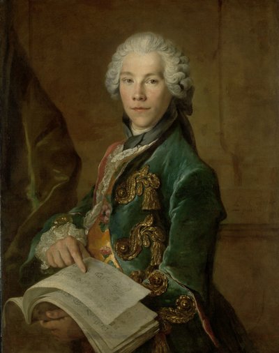 Portret van Arnoldus van Rijneveld door Louis Tocqué