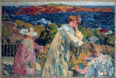 Louis Valtat, "Vrouwen op het balkon" / Olieverf op doek, 1905 door Louis Valtat