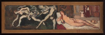 Studies naar De Venus van Urbino van Titiaan en De wedloop van Atalanta van Guido Reni, gemaakt tijdens de tentoonstelling "Italiaanse kunst" in het Petit Palais. door Louis Valtat