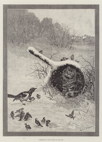 Bezitting is Negen Tienden van de Wet door Louis Wain