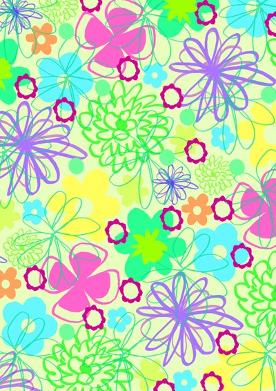 Grafische Bloemen door Louisa Hereford