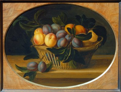 Nature Morte: Perziken en pruimen - Stilleven: Perziken en pruimen ... door Louise (circle of) Moillon