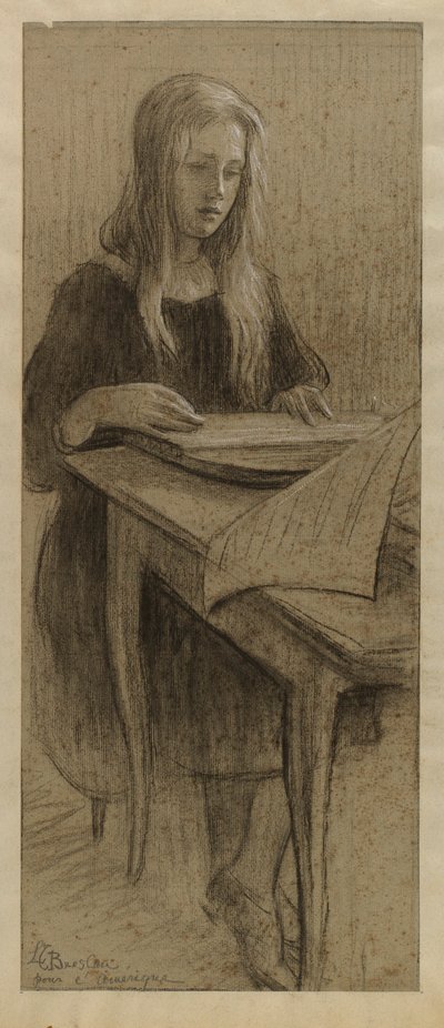 Schoolgirl door Louise Breslau