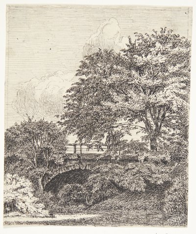 Brug bij Hammershus door Louise Ravn Hansen
