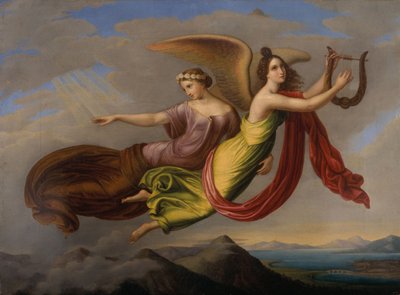 Geheugen en verbeelding, ca. 1830 (olieverf op doek) door Louise Seidler