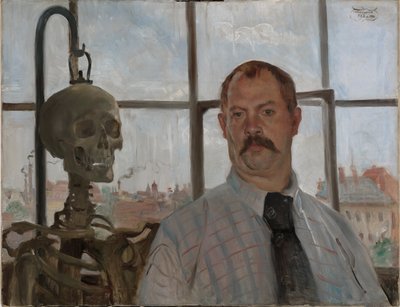 Zelfportret door Lovis (1858-1925) Corinth