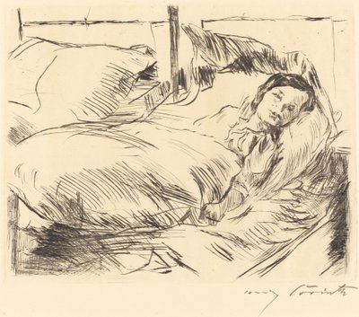 Het zieke kind door Lovis Corinth