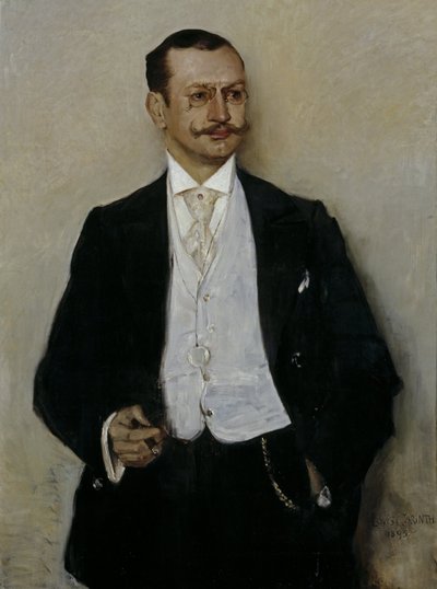 De schilder Carl Strathmann door Lovis Corinth