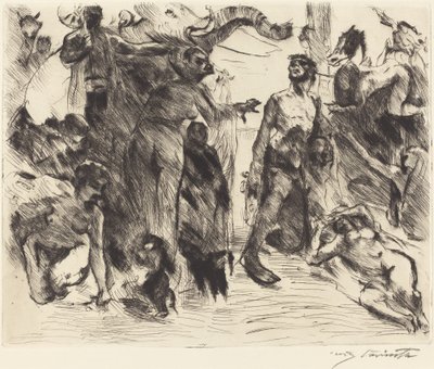 De Verleiding van Sint Antonius door Lovis Corinth