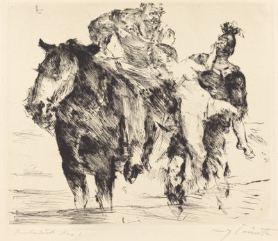 Vrouwenrover door Lovis Corinth