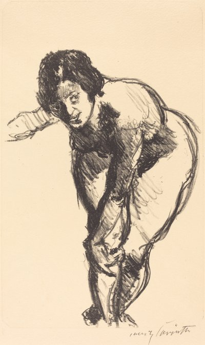 Gebeugde naakt door Lovis Corinth