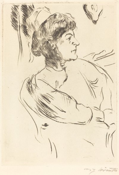 Verpleegster, 1914 door Lovis Corinth