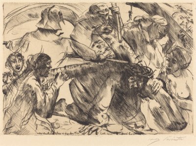 Kreuztragung Christus draagt het kruis, 1916 door Lovis Corinth