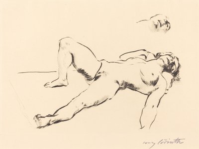 Liggende vrouwelijke naakt II, 1912 door Lovis Corinth