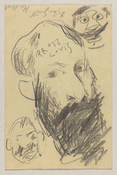 Lovis Corinth aan Carl Strathmann: Ansichtkaart, poststempel 12 december 1902 door Lovis Corinth