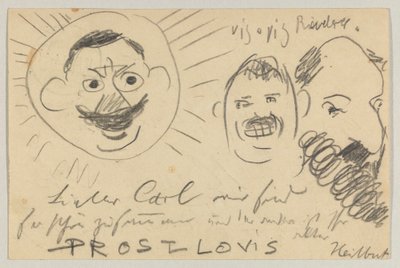 Lovis Corinth aan Carl Strathmann: Ansichtkaart, poststempel 12 december 1902 door Lovis Corinth