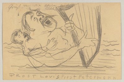 Lovis Corinth aan Carl Strathmann: Ansichtkaart, Poststempel 18 juli 1903 door Lovis Corinth