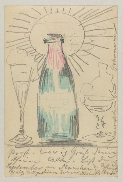 Lovis Corinth aan Carl Strathmann: Ansichtkaart, poststempel 21 juli 1902 door Lovis Corinth