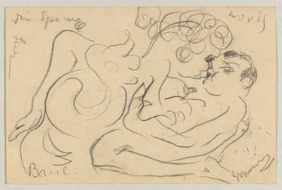 Lovis Corinth aan Carl Strathmann: Postkaart, poststempel 25 maart 1908 door Lovis Corinth