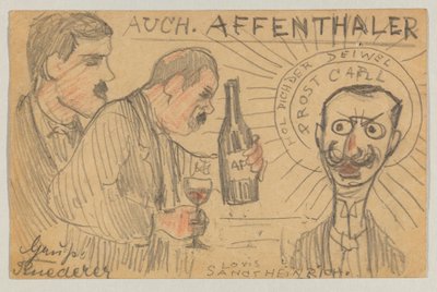 Lovis Corinth aan Carl Strathmann: Ansichtkaart, poststempel 28 september 1896 door Lovis Corinth