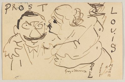 Lovis Corinth aan Carl Strathmann: Ansichtkaart, poststempel 9 december 1908 door Lovis Corinth