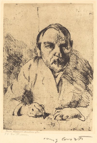 Zelfportret, 1912 door Lovis Corinth