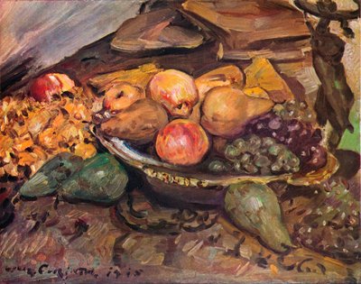 Stilleven met Fruit, 20e eeuw door Lovis Corinth