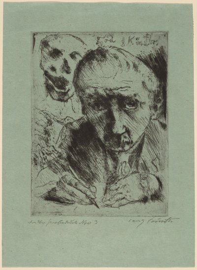 Dood en de Kunstenaar door Lovis Corinth
