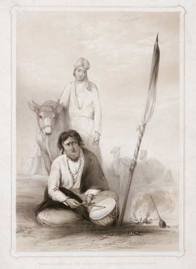 Fakeer toegevoegd aan de suite van de gouverneur-generaal in het kamp, 1844 door Lowes Dickinson