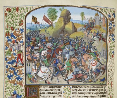 De Slag bij Montiel in 1369 door Loyset Liedet
