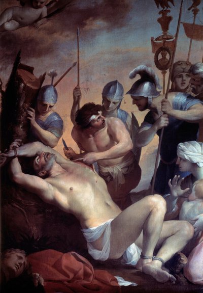 Martelaarschap van Sint Barthelemy door Lubin Baugin